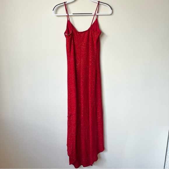 Vintage Hyphen Red Sparkly Midi Dress - Picture 3 of 6